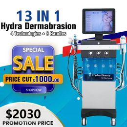 Direct effect 13 In 1 Hydra gezicht Hydra Dermabrasion Microdermabrasion Machine diep reinigende gezichtsheffen Hydrodermabrasion Apparatuur FDA CE goedgekeurd