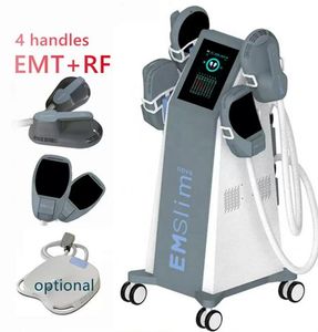 Direct effect Emslim Slimming spierstimulator Vet verminderen slanke systemen EMS elektromagnetische EMT body vormgevende schoonheidsmachine 4 handgrepen met RF en stoel