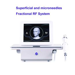 Efecto directo Fraccional RF Microneedle Cuidado de la cara Oro Micro Aguja Piel Rollar Acné Cicatriz Estrías Tratamiento de eliminación Máquina de salón de belleza profesional