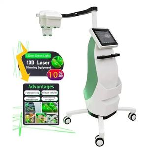 Direct effect Groene laser Afslankmachine 10D Laserlicht pijnloos Vetverwijderingsapparaat Body Slim 532nm diodelaser Behandeling van spierpathologiemachine