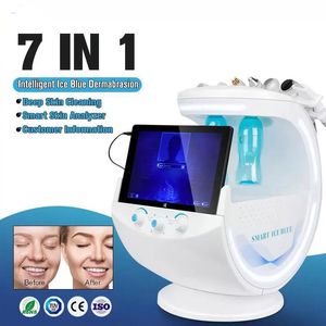 Rechtstreeks effect multifunctioneel 7 in 1 zuurstofstraal Hydro Microdermabrasie Machine Skin Analyzer Cleansing Aqua Peel Machine Blackhead Removal Facial Equipment