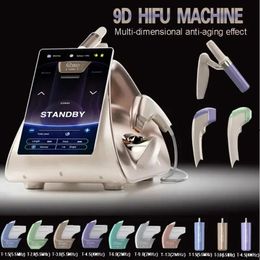 Directement efficace 9D Hifu Rébarbacs Sking Lift Slinmming Hifu Ultrasound Face Face Face Lift Forme du corps Machine de resserrement de la peau