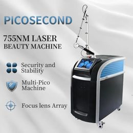 Direct effectieve tatoeageverwijdering Laser Picoseconde lasermachine PigmentatieremovaPicol Focus Spot Sproetverwijdering met 450ps 3500watt schoonheidsmachine