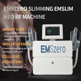 Risultato diretto 4 maniglie RF Dimagrimento Stimolazione muscolare Rimozione della cellulite grassa Rimodellamento del corpo Perdita di peso Brucia grassi Macchine elettromagnetiche focalizzate