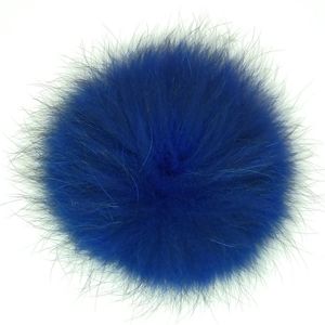 Accesorios de bola de pelo de mapache Natural teñido grande directamente esponjoso a la venta pompones de forma redonda personalizados para gorro