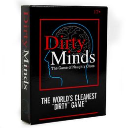 Ventas al por mayor Juego de cartas para fiestas de adultos Dirty Minds hilarantemente retorcido Juego de mesa Dirty Minds para la noche de juegos Pistas traviesas con respuestas limpias