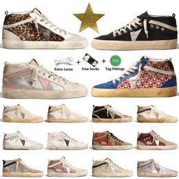 Dirty Old Sneakers Men Women Designer Trainers Mid-Star Luxury Italie Marque Star Chaussures Casual Trainer Top Fashion Nappa Plaque en cuir-Forme Chaussures Ball Star 46