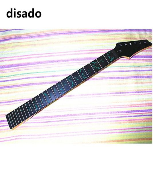 DISADO 24 FREST INCLAPE ARBEAU VERT DE LIFES LA LIFES MAPLE ELECTRIC GUITAT COU ROSEWOOD FRETBOED Black Headstock Guitar Parts accessoires 2184855