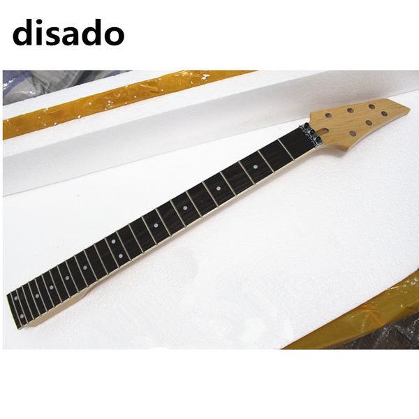 Disado 24 frettes érable manche de guitare électrique palissandre blanc reliure touche incrustation points accessoires de guitare