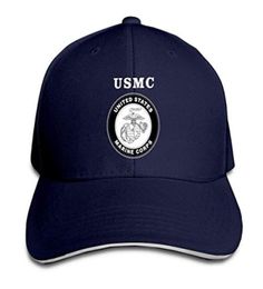 disart USMC Marines Corps Casquettes de baseball réglables unisexes Sports de plein air Chapeau d'été 8 couleurs Casquette ajustée Hip Hop Fashion8903529