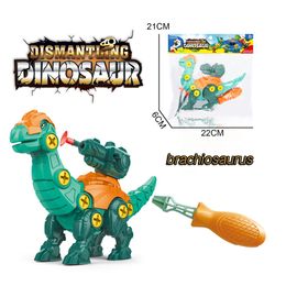 Jouet dinosaure à démonter, jouets d'intelligence, jeu de fléchettes Dino pour enfants, serrer les vis, exercice pratique des compétences détachables