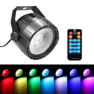 Disco 10W RGB UV COB luz Par LED Control remoto inalámbrico escenario brillante iluminación suave lámpara DJ DMX luces para fiesta bares Show