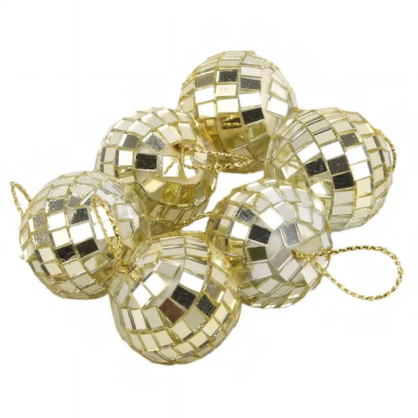 Disco Glass Ball Light DJ 3cm 5cm Party de Noël avec verre réfléchissant en verre de miroir rotatif décor
