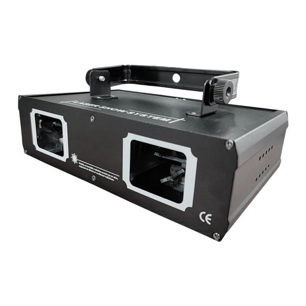 Disco Laser Dual Lens and Single Shot RGB Bail Line Scanner Projecteur DMX 512 Appliquer à DJ Party Wedding Bar Bar Light