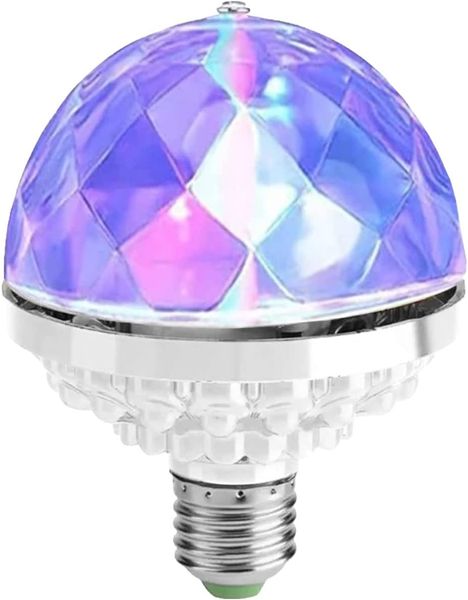 DISCO Strobe Magic Lamps E27 6W RGB Rotación Magic Effect Ball Bombilla para Home Stage KTV Christmas Holiday Party