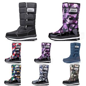 Descuento Clásicos Botas de nieve para mujer Moda para hombre Alto Mini tobillo Bota corta de invierno Señoras Niñas Hombres Mujeres Botines Cálido Piel de algodón Antideslizante Al aire libre 36-47