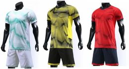 Descuento Kits de uniformes de fútbol personalizados, conjuntos de camisetas de fútbol deportivas, camisetas con pantalones cortos, ropa de fútbol, tienda de personalidad, conjuntos de fútbol populares