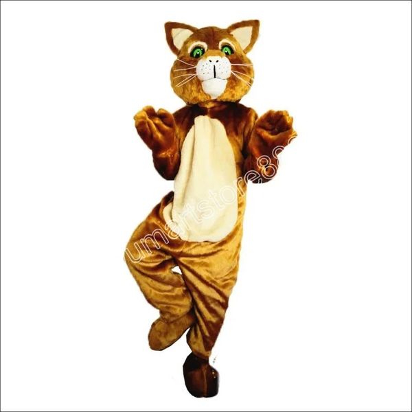 Remise usine dessin animé chat brun mascotte Costume déguisement anniversaire fête d'anniversaire Costume de noël carnaval unisexe adultes tenue