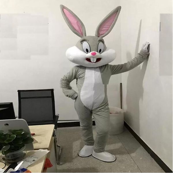 Descuento de fábrica, disfraces profesionales de mascota de conejito de Pascua, conejo y Bugs Bunny, traje de desfile de mascota para adultos