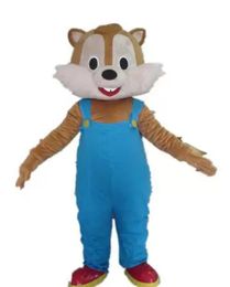 Kortingsfabriekverkoop volwassen blauwe broek eekhoorn mascotte kostuum voor volwassenen om te dragen