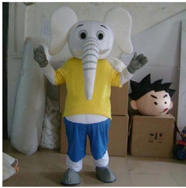 Remise vente d'usine publicité éléphant mascotte costume Performance carnaval taille adulte