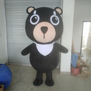 Korting fabriek verkoop zwarte beer mascotte kostuumprestaties carnaval volwassen maat