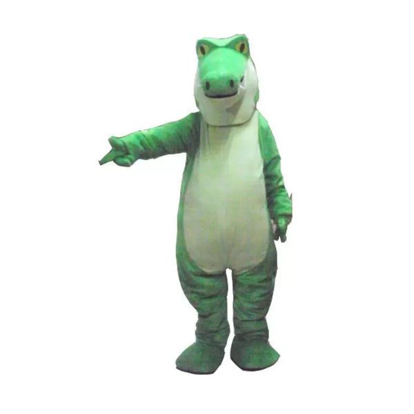 Sconto vendita in fabbrica Costume adulto della mascotte della peluche dell'alligatore del coccodrillo Vestito operato da formato adulto