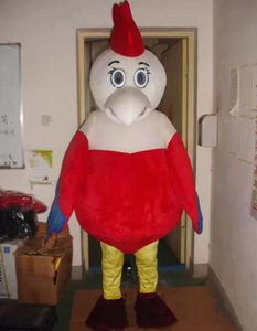 Korting fabriek verkoop Lucky White Head Chicken Doll Fancy Dress Cartoon volwassen dierenmascotte kostuum