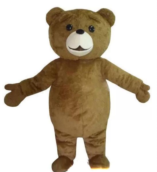 Discount vente d'usine Ted Costume Teddy Bear Costume de mascotte Shpping gratuit