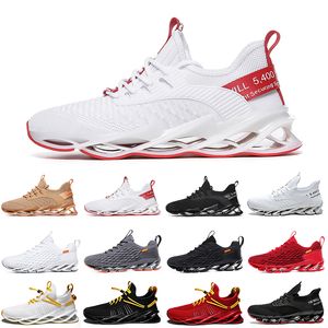 Remise Non-marque hommes femmes chaussures de course lame sans lacet triple noir blanc rouge gris Terracotta Warriors hommes formateurs de gymnastique baskets de sports de plein air 39-46