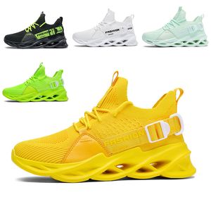 Remise Non-Marque hommes femmes chaussures de course lame chaussure respirante noir blanc lac vert volt orange jaune hommes formateurs baskets de sport en plein air 39-46