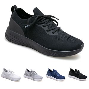 Korting niet-merk hardloopschoenen voor mannen vrouwen drievoudige zwart wit grijs blauw mode licht paar schoenheren trainers sport sneakers