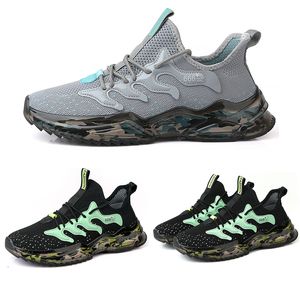 Korting Outdoor Running Schoenen Mannen Dames Zwart Groen Grijs Donkerblauw Mode Mens Trainers Womens Sport Sneakers Walking Runner Shoe