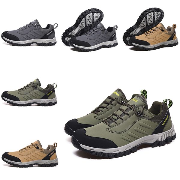 Oferta de descuento para mujer, zapatos para correr, verde oliva, caqui, gris, zapatos para exteriores, zapatillas deportivas para hombre, zapatillas deportivas, marca casera hecha en China