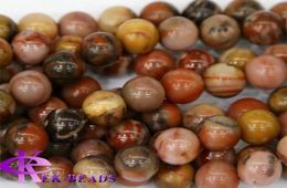 Korting Hele Natuurlijke Echte Herfst Jasper Ronde Losse Stenen Kralen 318mm Fit Sieraden DIY Kettingen of Armbanden 155quot 3665698