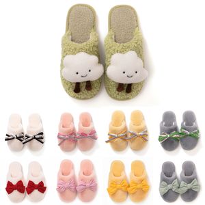 Korting Winter Bont Slippers Voor Vrouwen Roze Bruin Zwart Grijs Geel Sneeuw Slides Indoor House Outdoor Meisjes Dames Furry Slipper Flats Zachte Schoenen Maat 36-41