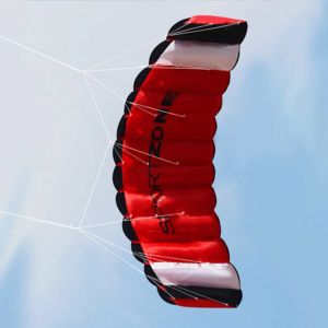 Discs 2.7m Dual Line Parachute Stunt Kite Outdoor Fun Fly With Flying Tool Parafoil Kite Outdoor Beach Fun Sport Good Flying Flit Toy