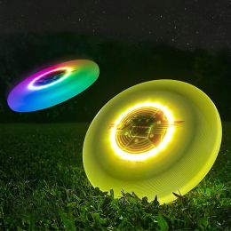 Discs Camping Game Swivel Discs RGB Professional Ultimate Flying Disc Super Bright Type C Laad Waterdicht voor buitensportstrand