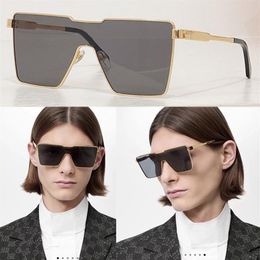 Diseo angulaire diamante CYCLONE MÉTAL LUNETTES DE SOLEIL Hombres Mujeres Gafas de cristal brillantes de Z1700U avec un marco delgado actuali2622