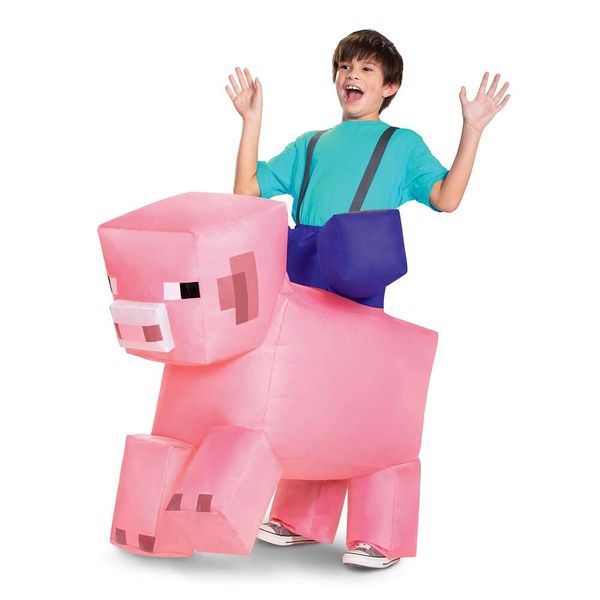 Disfraz de Minecraft para niños, disfraz de cerdo Iable