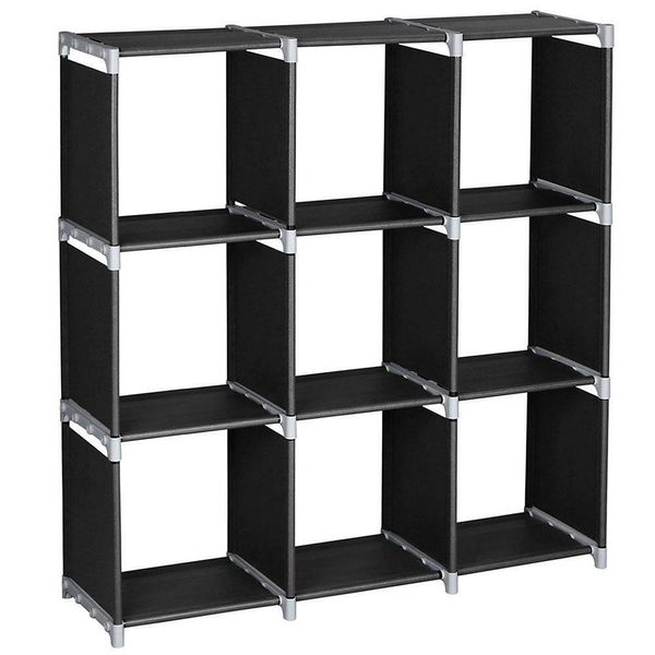 Étagères à vaisselle 3 niveaux 9 compartiments Cube de rangement placard organisateur étagère 9 bibliothèque 230221