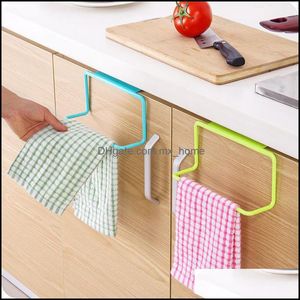 Étagères à vaisselle Organisation de stockage de cuisine Housekee Maison Serviette de jardin Support suspendu au-dessus du support d'armoire Salle de bains Cintre de porte Étagère Organisateur T