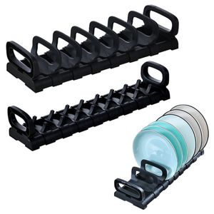 Dish Racks keuken opslagrek plastic bord organisatoren pot dekselhouders koken s houder standaard organisator accessoires 230111