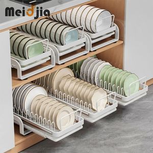 MEIDJIA bol de cuisine extractible support de rangement de vaisselle bols intégrés vaisselle cloison de rangement évier armoire organisateur support de vaisselle 231124