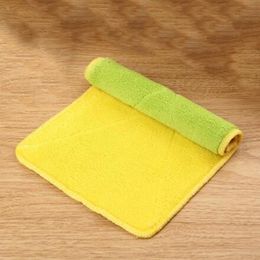 Schotel Handdoek Microvezel Reiniging Zachte Dubbelzijdige Absorberende Non-Stick Oil Wash Bowl Handdoek Keuken Duster Reinigingsdoek