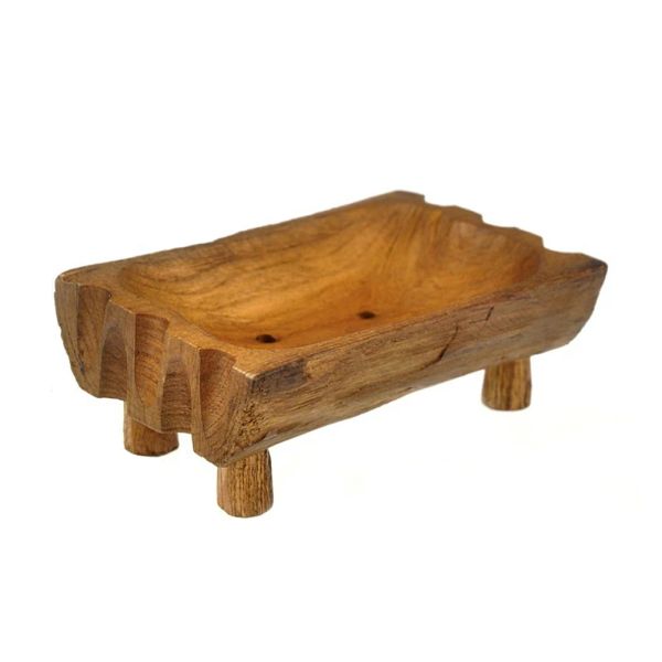 Plats 1pc coque en bois en bois stand de salle de bain stand de savon hôtel pratique plateau de savon à la maison pour simple