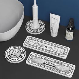Dishes 3 pièces tampon de savon absorbant en Diatomite pour salle de bain porte-savon étanche tasse caboteur séchage rapide porte-brosse à dents porte savon