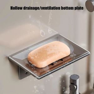 PLAQUES ADHÉSIVE SOFFORS DE SOOT en acier inoxydable Mur de douche et plat de savon pour évier de cuisine avec drain, plateau à barres Accessoires de salle de bain