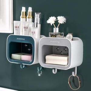 Vaisselle salle de bain boîte à savon étagère toilette Drain ventouse boîtier mural créatif poinçon gratuit ménage stockage support de plaque nettoyant