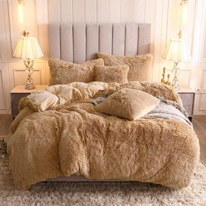 Gerechten Pluizig Trooster Cover Bed Set Nepbont Fuzzy Dekbedovertrek Set Ultra Zacht Pluche Shaggy Dekbedovertrek 3 Stuks